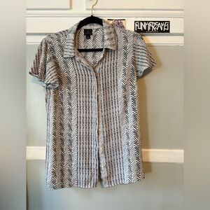 Worthington Monochrome Chevron Top